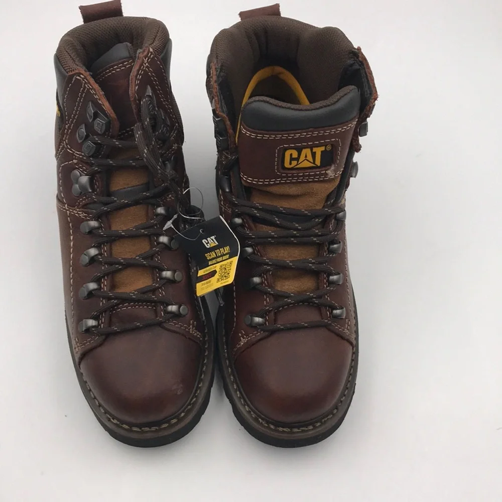 Caterpillar Alaska 2.0 Brown Leather Work Boots